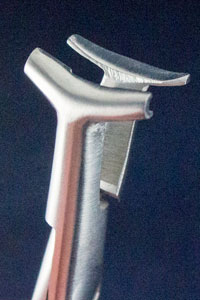 Orthodontic Instrument - hammer head plier tips closeup image 2